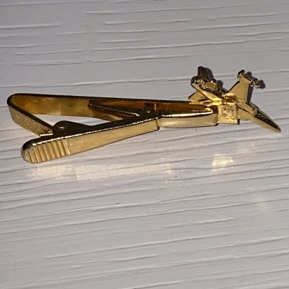 Northrop Vintage Gold Airplane Tie Clip - Picture 5 of 8